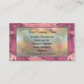 Carte De Visite Professionnel élégant du pétale II de Delancey (Dos)