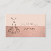 Carte De Visite Professionnel, Élégant élégant, Robe (Devant)