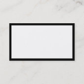 Carte de visite professionnel élégant et blanc cla (Dos)