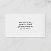 Carte De Visite Professionnel | Élégant | exécutif (Dos)