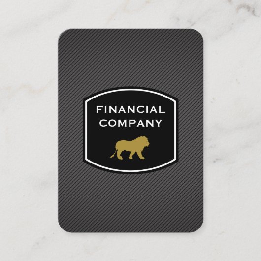 Carte De Visite Professionnel élégant / Lion (Devant)