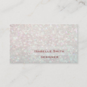 Carte De Visite Professionnel élégant luxe parties scintillant de