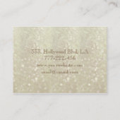 Carte De Visite Professionnel élégant luxe parties scintillant de  (Dos)