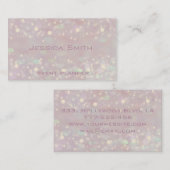 Carte De Visite Professionnel élégant luxe parties scintillant de  (Devant / Derrière)