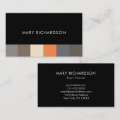 Carte De Visite Professionnel élégant moderne de modèle de (Devant / Derrière)