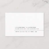 Carte De Visite Professionnel élégant moderne de modèle de (Dos)