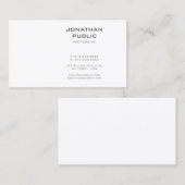 Carte De Visite Professionnel élégant moderne de modèle de (Devant / Derrière)