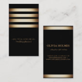 Carte De Visite Professionnel élégant moderne en métal de feuille (Devant / Derrière)