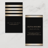 Carte De Visite Professionnel élégant moderne en métal de feuille (Devant / Derrière)