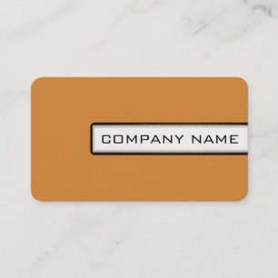 Carte De Visite Professionnel Élégant moderne minimaliste bronze