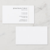 Carte De Visite Professionnel élégant Moderne Propre Modèle tendan (Devant / Derrière)