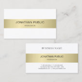 Carte De Visite Professionnel Élégant Moderne Simple Luxe (Devant / Derrière)