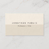 Carte De Visite Professionnel Élégant Moderne Simple Modèle Luxe (Devant)