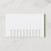 Carte De Visite Professionnel élégant moderne simple rayé (Dos)