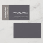 Carte De Visite Professionnel élégant Plain Premium Pearl Luxe (Devant / Derrière)