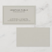 Carte De Visite Professionnel Elegant Premium Silk Finish Luxe (Devant / Derrière)