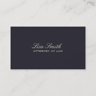 Carte De Visite Professionnel Élégant simple Avocat bleu clair