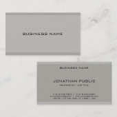 Carte De Visite Professionnel Élégant Simple Moderne Modèle design (Devant / Derrière)