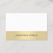 Carte De Visite Professionnel Élégant Simple Moderne Plain tendanc (Devant)