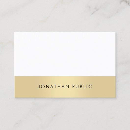 Carte De Visite Professionnel Élégant Simple Moderne Plain tendanc (Devant)