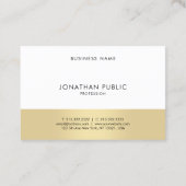 Carte De Visite Professionnel Élégant Simple Moderne Plain tendanc (Dos)