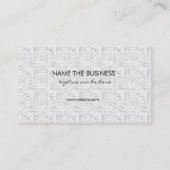 Carte De Visite Professionnel Élégant subtil Blanc Plaine moderne (Dos)
