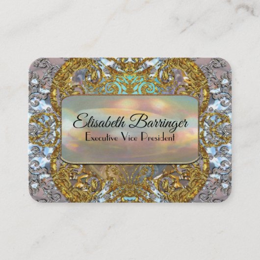 Carte De Visite Professionnel élégant unique d'Elisabeths (Devant)