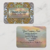 Carte De Visite Professionnel élégant unique d'Elisabeths (Devant / Derrière)