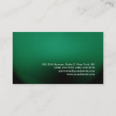Carte De Visite Professionnel élégant Vert moderne élégant (Dos)