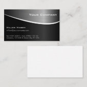 Carte de visite professionnel en acier inoxydable  (Devant / Derrière)