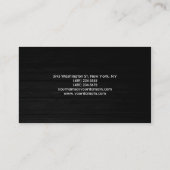 Carte de visite professionnel en bois blanc clair (Dos)