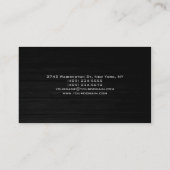 Carte de visite professionnel en bois créatif clai (Dos)