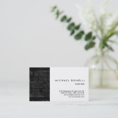 Carte de visite professionnel en brique blanche (Debout devant)