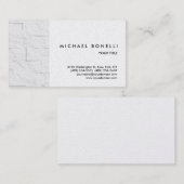 Carte de visite professionnel en brique murale (Devant / Derrière)
