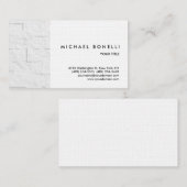 Carte de visite professionnel en briques murales (Devant / Derrière)