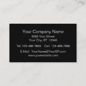 Carte De Visite Professionnel en cuir Red Faux (Dos)