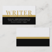 Carte De Visite PROFESSIONNEL en gras bloc de couleur de travail v (Devant / Derrière)