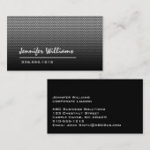 Carte de visite professionnel en métal perforé (Devant / Derrière)