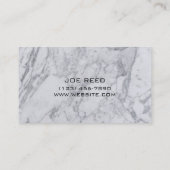Carte de visite professionnel en pierre de marbre (Dos)