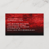 Carte de visite professionnel en rouge clair (Dos)