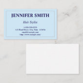 Carte de visite professionnel et basique de la lis (Devant / Derrière)