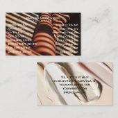 Carte De Visite Professionnel et Chic pour brésilien et cirage cor (Devant / Derrière)