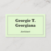 Carte de visite professionnel et classique (Devant)