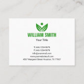 Carte De Visite Professionnel et écologique pour le paysage modern (Dos)