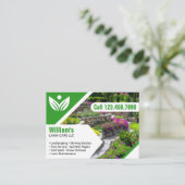 Carte De Visite Professionnel et écologique pour le paysage modern (Debout devant)