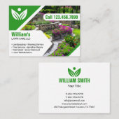 Carte De Visite Professionnel et écologique pour le paysage modern (Devant / Derrière)