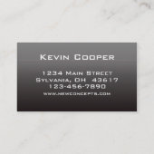 Carte De Visite Professionnel et moderne (Dos)