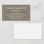 Carte de visite professionnel et simple de (Devant / Derrière)