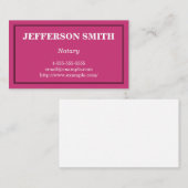 Carte de visite professionnel et simple de notaire (Devant / Derrière)