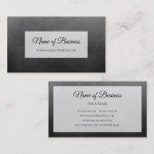 Carte De Visite Professionnel et simple Fondu Noir (Devant / Derrière)